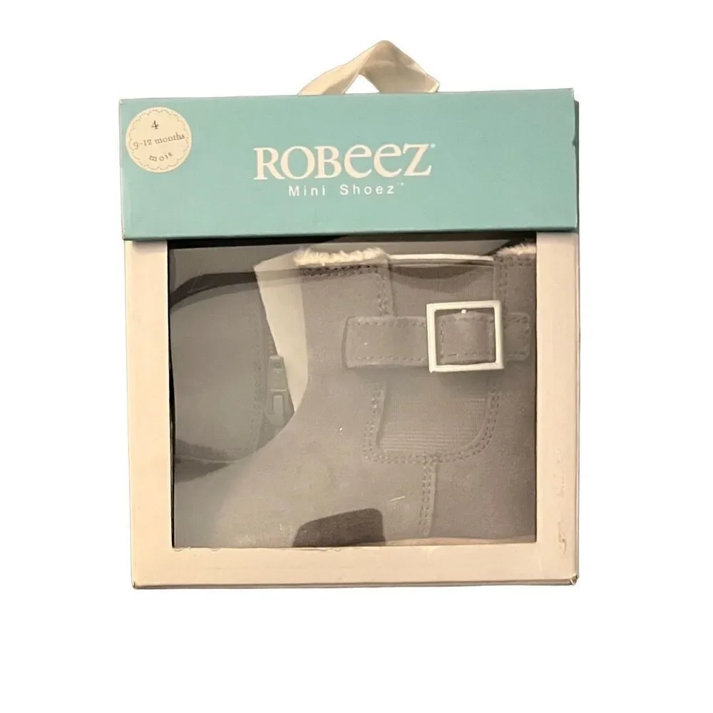 NEW Robeez Baby 9-12 Months Gwen Suede Boots Shoes